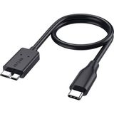 BK Teknoloji USB Type-C To USB 3.0 Micro-B Şarj ve Data Kablosu 50CM