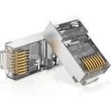 BK Teknoloji Yeni Nesil Delikli EZ RJ45 Cat6 Metal Jak Konnektör 10’lu Paket Hızlı ve Güvenilir Bağlantı İçin