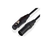 BK Teknoloji Yüksek Kalite 3 Pin Xlr Erkek - Dişi Mikrofon Mikser Ses Uzatma Kablosu - 1 Metre