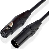 BK Teknoloji Yüksek Kalite 3 Pin XLR Erkek - Dişi Mikrofon Mikser Ses Uzatma Kablosu - 2 Metre