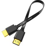 BK Teknoloji Yüksek Kalite Full Hd 1080P Flat Yassı HDMI Kablo - 50CM
