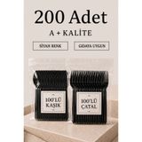 BKC TİCARET 200'lü 100 Adet Siyah Plastik Çatal + 100 Adet Siyah Plastik Kaşık | A+ Kalite Kullan-At Siyah Çatal ve Kaşık Seti | Piknik, Davet, Parti, Catering