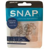 Bkk Duolock Snap-51 Yapay Yem Klipsi 12'li Paket - No:1