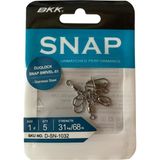 Bkk Duolock Snap Swivel-51 No:1 Klipsli Fırdöndü (5'li Paket)