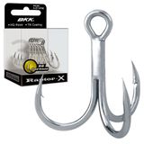 BKK Raptor-X Tiz Kancası | 6'lı Paket | 3X | Tuzlu Su Korozyonuna Dayanıklı Parlak Kalay Kaplama | El Zemin Noktası | Ağır Hizmet Yem Kancası, Haşhaş, Stickbaits