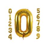 Bkmc 0 Yaş Rakam Folyo Balon Altın Renk 36 Cm 16 Inç -dogum Günü -parti-kutlama Gold bmcNM3