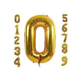 Bkmc 0 Yaş Rakam Folyo Balon Altın Renk 76 Cm 16 Inç -dogum Günü -parti-kutlama 0 bmcNM20
