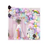 Bkmc 1 Yaş Karakterli Unicorn Temalı Iyi Ki Doğdun Makaron Balon Doğum Günü Parti Kutlama Seti bmcNM351