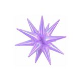 Bkmc 22 İnç Holografik 3D Kutup Yıldız Folyo Balon Neon (Renk) Parti Süsü Helyum Uyumlu 56 cm