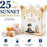 Bkmc 25 Adet Sünnet Lokum Kutusu | Sünnet Hediyeliği Şeker Kutusu | Premium Karton Organizasyon Kutusu