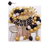 Bkmc 6 Harfli Isim Kral Taçlı Balon Zinciri Doğum Günü Seti Iyi Ki Doğdun Doğum Günü Lüks Set bmcNM413