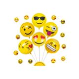 Bkmc 6 lı Folyo balon Emoji Folyo Balon Set 6 Adet sarı bmcNM231