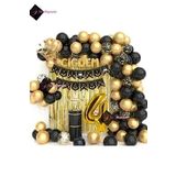 Bkmc 7 Harfli Isim Kral Taç 4 Yaş Balonlu Balon Zincirli Doğum Günü Seti Iyi Ki Doğdun bmcNM544