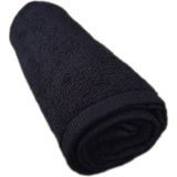 Bkmc Boya Tutmayan Mikrofiber El Yüz Spor Kuaför Havlusu 50X90 - Siyah - 50 x 90 cm