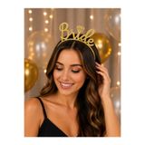 Bkmc Bride Taç Parti Tacı, Bekarlığa Veda İçin Bride Tacı (Altın, Gümüş, Pembe, Mor Beyaz Siyah)