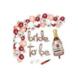 Bkmc Bride To Be Folyo Balon Şampanya Folyo Balonlu Zincir Set Bekarlığa Veda Partisi rosegold bmcNM2