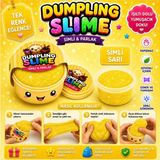 Bkmc Çin Mantısı Şeklinde Dumpling Slime Simli Oyun Hamuru Tekli | Glitter Slime | Esnek Yumuşak Doku | Kapaklı Kutu | 6 Renk Seçeneği - Sarı
