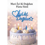 Bkmc Doğum Günü Pasta Süsü Happy Birthday & İyi Ki Doğdun – Pleksi Cake Topper