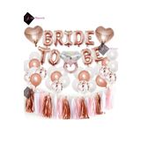 Bkmc Dolu Dolu Bride To Be Folyo Balon Seti Bekarlığa Veda Bride Partisi Balon Süsleme Rose Gold RoseGold bmcNM302