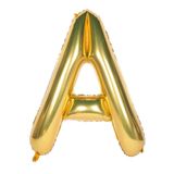 Bkmc Folyo Balon A Harfi Helyum Balon 36 Cm Gold Renk - A Harf Balon - Harf Folyo Balon - A Harfli Balon