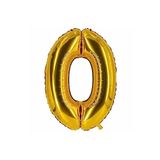 Bkmc Folyo Rakam Balon ''0'' Rakamı 40 Inç 100 cm Gold bmcNM107