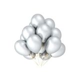 Bkmc Gümüş Metalik Balon 10'lu