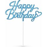 Bkmc Happy Birthday Pasta Süsü Pleksi – Iyi Ki Doğdun Pasta Üstü Yazı - Mavi