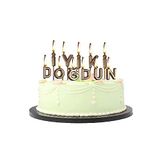 Bkmc İYİKİ DOĞDUN GOLD MUM 12 cm Mum Doğum Günü Süsü bmcNM1120