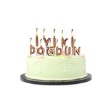 Bkmc İYİKİ DOĞDUN ROSEGOLD MUM Doğum Günü Süsü bmcNM1119