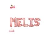 Bkmc Kişiye Özel Rose Gold İsim Folyo Balonu Doğum Günü Folyo Balon Set 36cm Isim Balon