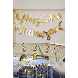 Bkmc Ledli Hoşgeldin Ramazan Gold Banner Yazı Iyi Bayramlar 6'lı Tavan Süs Ramazan Oda Süsleme Seti gold bmcNM312