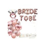 Bkmc Lüks Bride To Be Folyo Balon Seti - Bekarlığa Veda Bride Partisi Balon Süsleme Rose Gold Rose Gold bmcNM267
