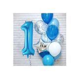 Bkmc Mavi Yaş Balon Doğum Günü Parti Süsü bmcNM851