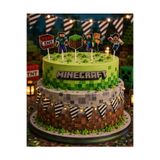 Bkmc Minecraft Pasta Süsü Seti 6 Parça | Doğum Günü Pasta Üstü Süsleme Seti | Çocuk Parti Dekoru Pasta Süsü