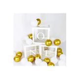 Bkmc One Yazılı Şeffaf Kutu Harf Beyaz BeyazGold bmcNM306