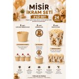 Bkmc Premium Teddy Bear Parti İkram Seti | 8 Cupcake Kalıbı + 8 Kürdan Süsü + 8 Baskılı Mısır Kutusu | Ayıcık Doğum Günü & Baby Shower 24 Parça