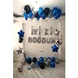 Bkmc Yetişkin Mavi İyiki Doğdun Set Parti Doğum Günü Süsü bmcNM986
