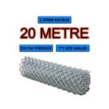 Bkn Tel Örgü 2.2Mm Kalınlık - 7*7 Göz - (1.5M*20M) Tel Örgü Bahçe Teli Çit Teli Galvanizli Tel Örgü