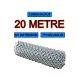 Bkn Tel Örgü 2.5Mm Kalınlık - 7*7 Göz - (1.2M*20M) Tel Örgü Bahçe Teli Çit Teli Galvanizli Tel Örgü