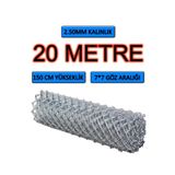 Bkn Tel Örgü 2.5Mm Kalınlık - 7*7 Göz - (1.5M*20M) Tel Örgü Bahçe Teli Çit Teli Galvanizli Tel Örgü