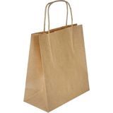 Bkr Kraft Kağıt Çanta Naturel 25X12X31 cm 25 Adet