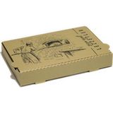 Bkr Pide Kutusu 28X18X4 cm 100 Adet - Kapuçino - Gold