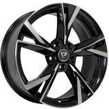 Bky-1241 6.5X16 5X112 Et46 57.1 Black Diamond Jant