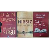 Bky-Dan Brown -Sırların Sırrı +Hırsız+Edebiyat Defteri (3'lü Set) - normal