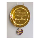 BL Baby Lüks Lüks Hoşgeldin Dış Kapı Süsü Ayetel Kürsi Dualı Led Işıklı Gold Ayna Komşu Çatlatan