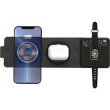 BL36 15W 3in1 Manyetik Magsafe Uyumlu Katlanabilir Hızlı Kablosuz Şarj Istasyonu