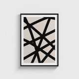 Black 3 Tablo Çerçeveli Poster Duvar Dekorasyonu - 30 x 40 - Siyah Çerçeveli