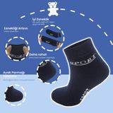 Black Arden Socks 2 Çift Sport Desenli 14-15 Yaş Erkek Havlu Patik Çorap - 14 - 15 Yaş - Lacivert