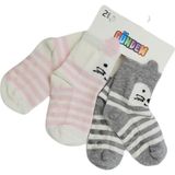 Black Arden Socks 2'li Silikonlu Desenli Kız Bebek Çorabı 6-12 Ay BT-0357 - 0 - 1 Yaş - Renkli