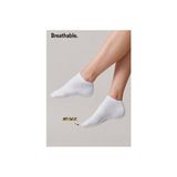 Black Arden Socks Black Arden Düz Desenli Kadın Patik Çorap Pamuk Elastan 5'li Set Rahat Kullanım - Beyaz - 36 - 40